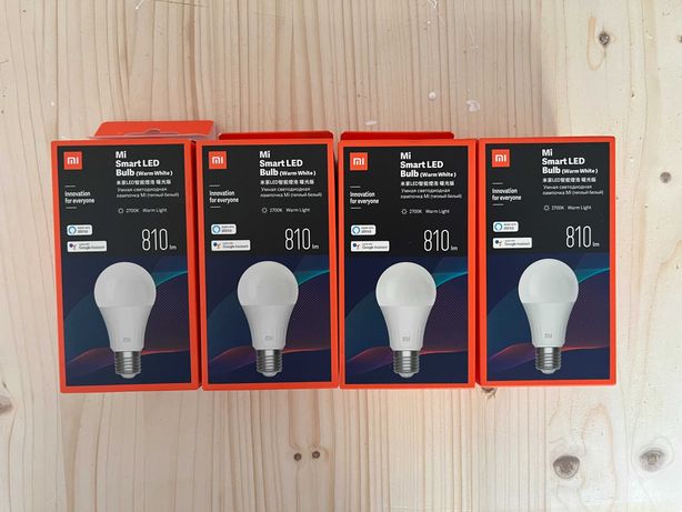 [Novo] Lâmpada Mi Smart LED Bulb - Warm White (conjunto x4)