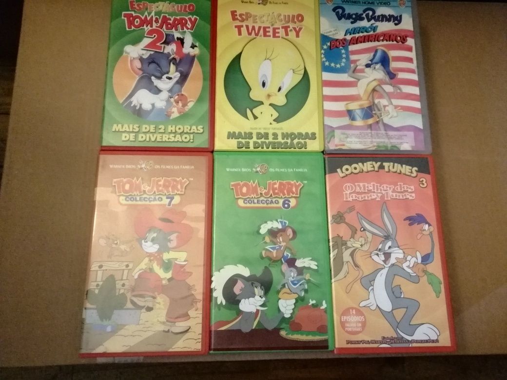 VHS Disney, Looney Toons etc