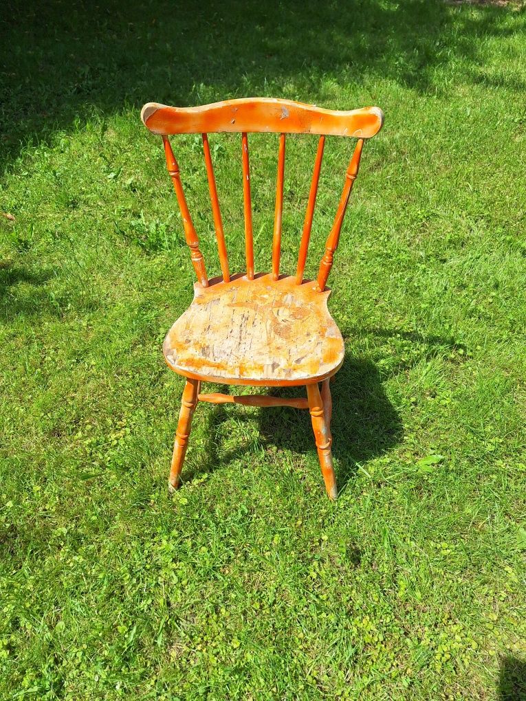Vintage retro dwa krzesła plus jedno gratis