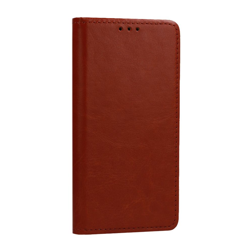 Kabura Pozioma Book Special Do Xiaomi Redmi Note 12 5G Brązowa (Skóra)