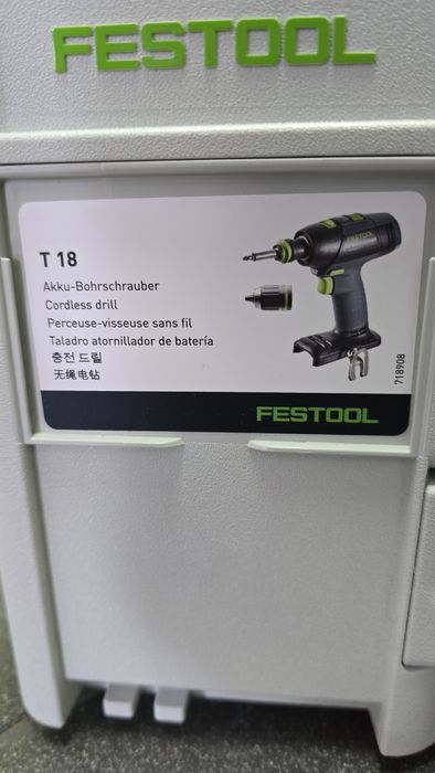 Nowa wkrętarka Festool, dwa aku, ładowarka, skrzynka