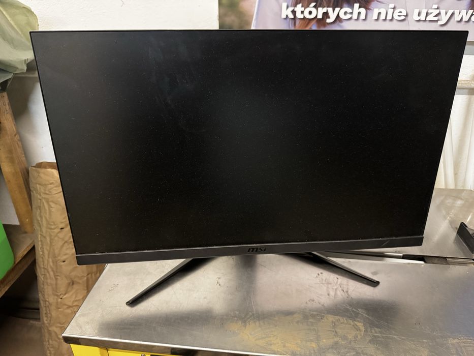 Monitor MSI uszkodzony bez zasilacza