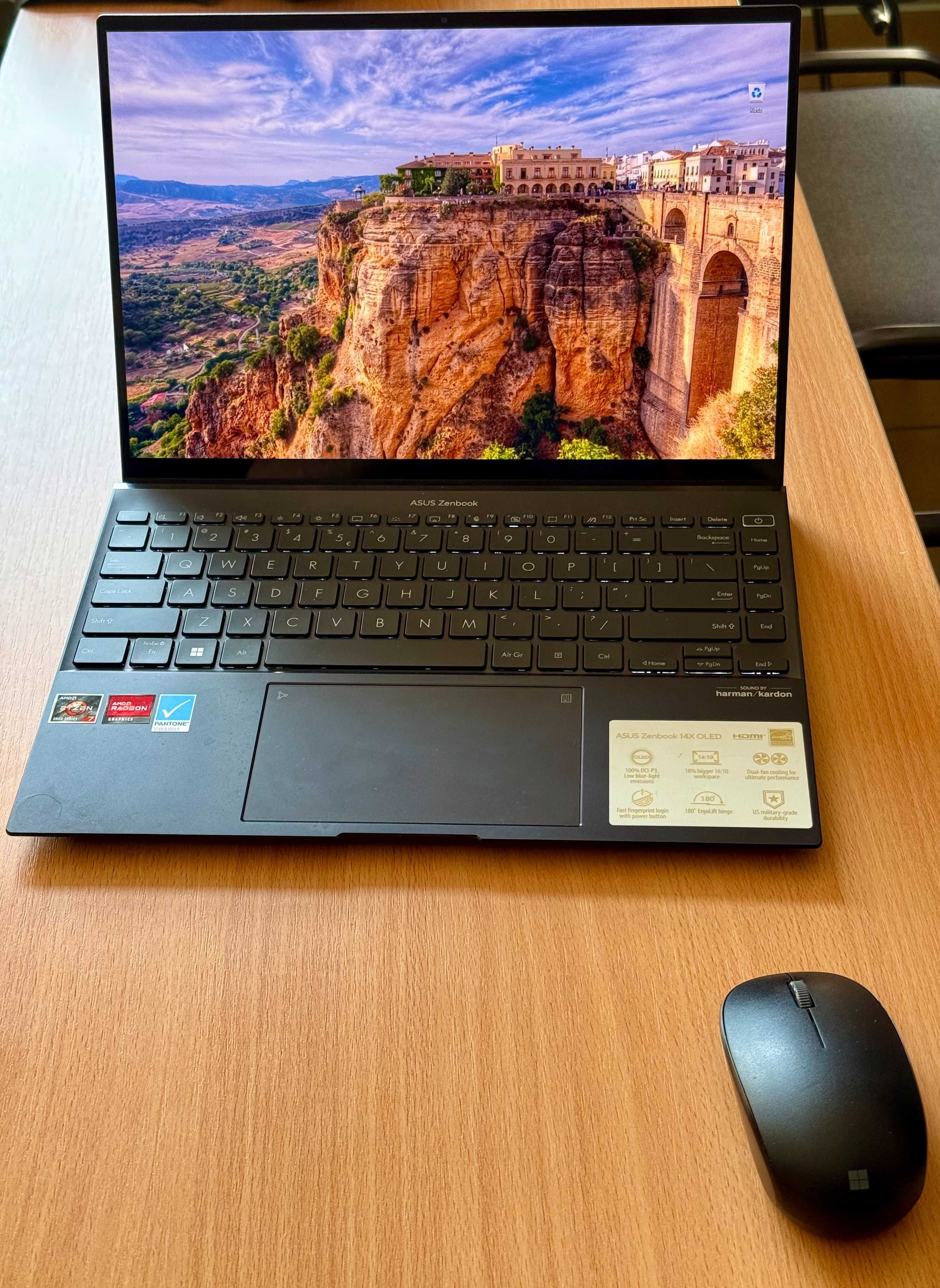 Laptop ASUS Zenbook 14X OLED UM5401 14"/Ryzen7/16GB/512GB/Win11