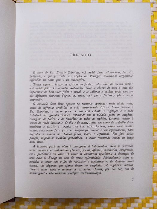 A SAÚDE pelos tratamentos naturais –
Autor: E. Schneider Dr