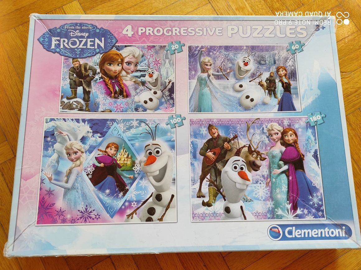 Zestaw puzzli 5+ Księżniczki Disney Kucyki Pony Frozen