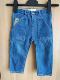 ZARA spodnie jeans r.98 2-3 lata, asymetryczne, miękkie wygodne