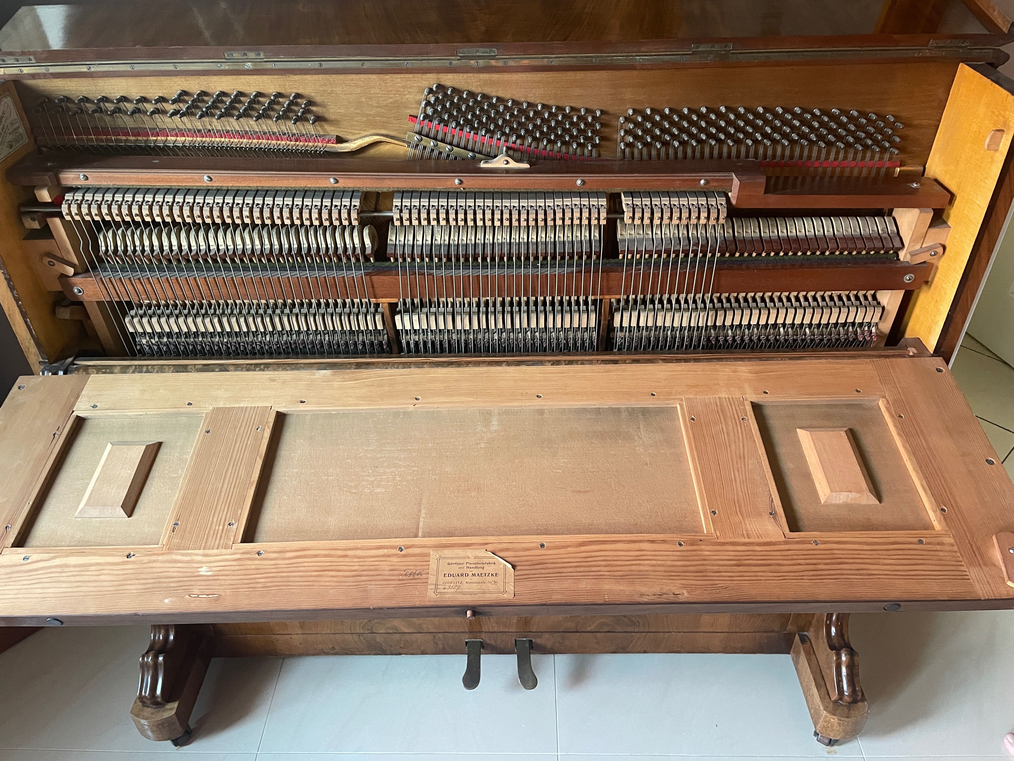 Niemieckie pianino Thürmer / E.D. Maetzke (Görlitz)
