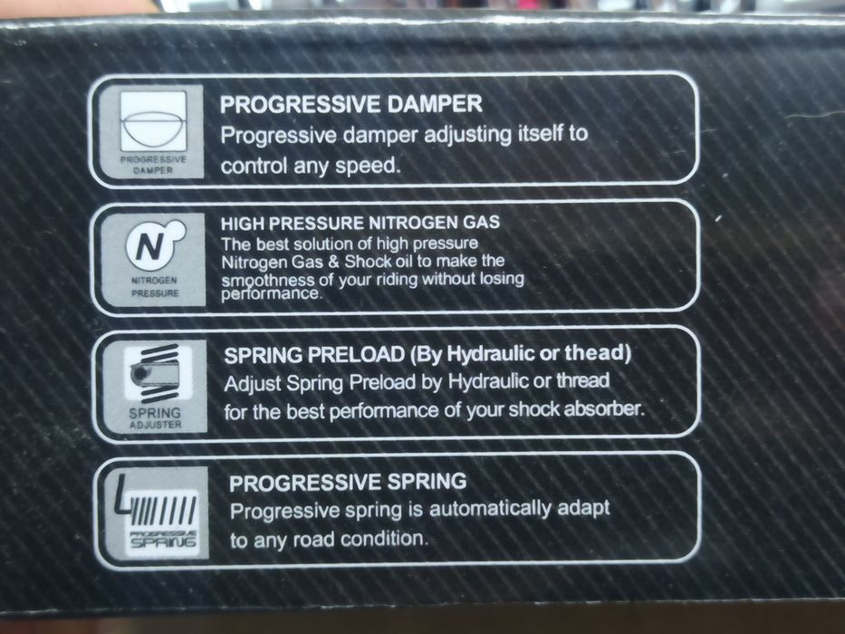 Амортизаторы задние мото (пара) ИЖ Планета Юпитер 320mm "NDT"