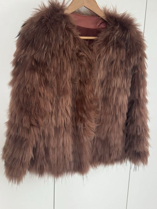 Piękne ,brązowe , naturalne futerko