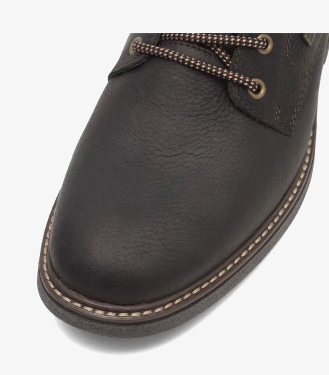 -50% Buty meskie ocieplane RIEKER 40 Skora nat. Antyposlizgowe Ciemny