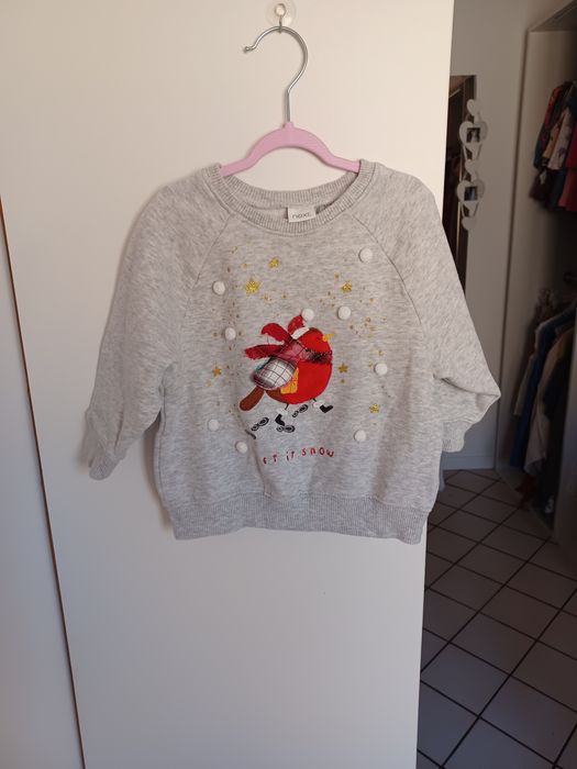 Bluza Next ocieplana r74-80