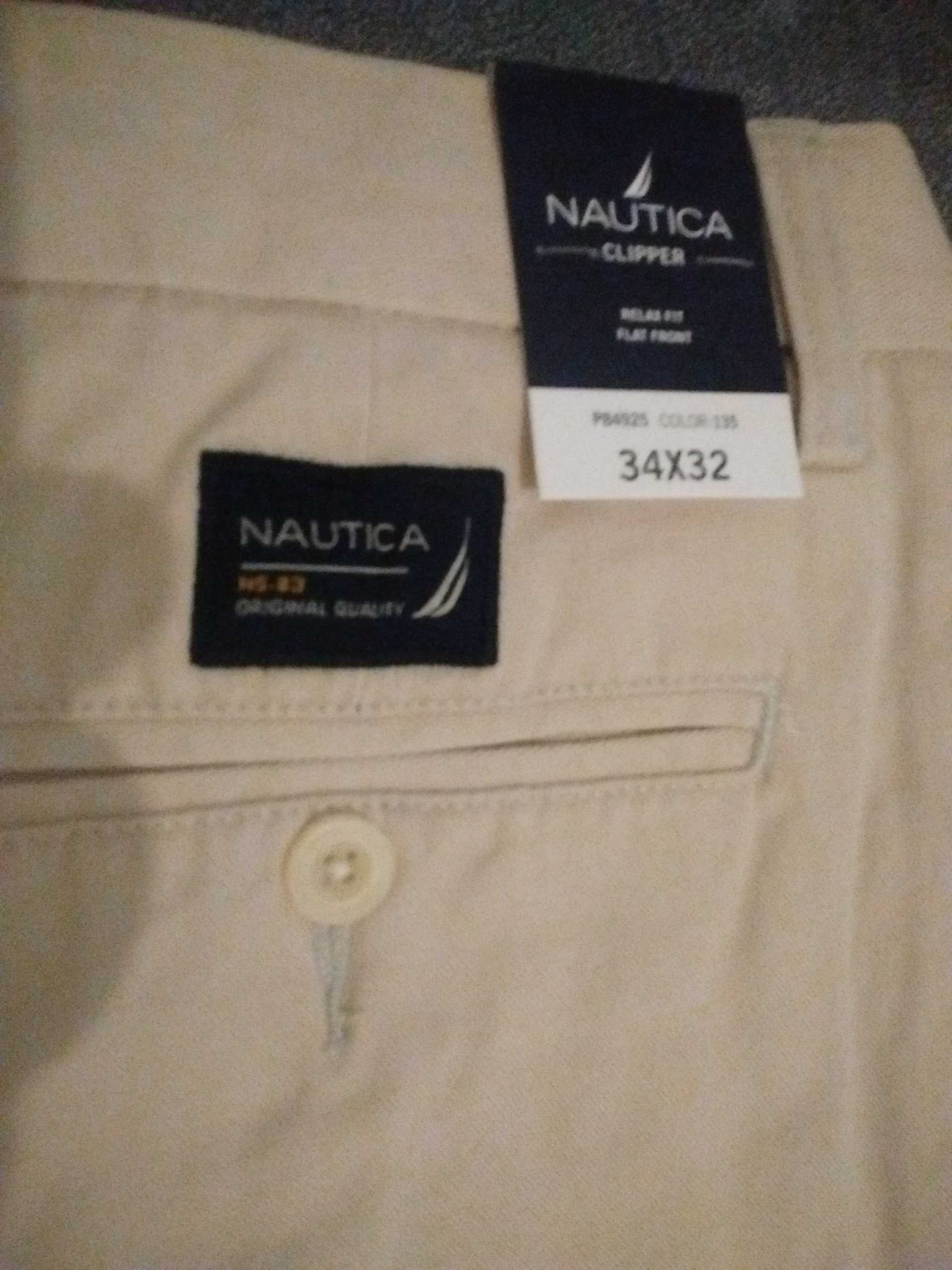 Nowe Spodnie Nautica Clipper 34x32 dla wędkarzy