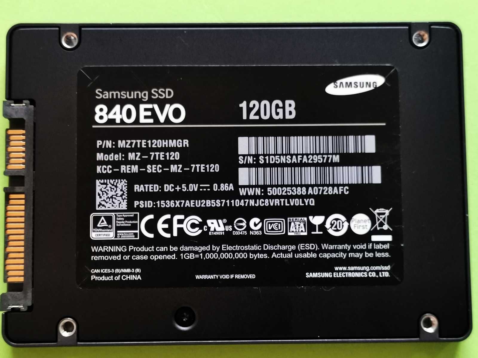 SSD 120GB Samsung 840 EvO