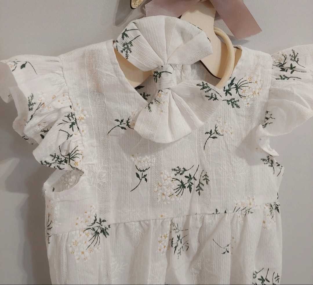 Rappera/ body w stylu boho bawełniane + opaska rozmiar 80 cm