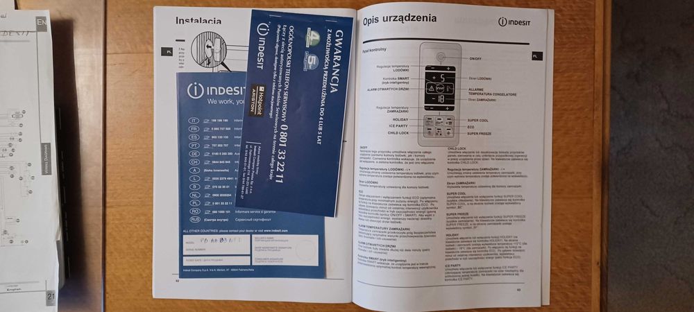Lodówka INDESIT PRIME TOTAL NO FROST panel i moduł sterowania sprzedam