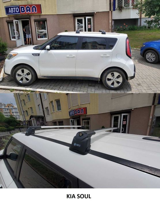 Багажник на крышу, поперечины в штатные места Turtle Air 3 серебристые