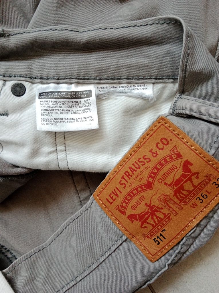 Levi's 511 spodnie jeansy roz 36/32