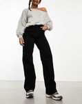 Spodnie Jeans wysoki stan 'Vero' czarne L 32