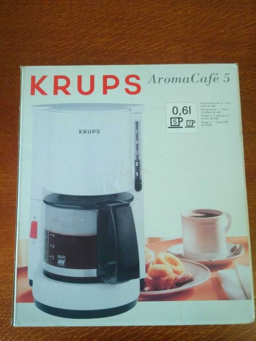 Кофеварка капельная - KRUPS AromaCafe 5 (новая) + 100 бумажн. фильтров