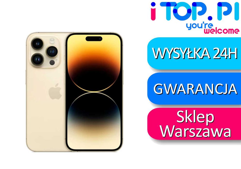 iPhone 14 Pro 128GB Esim Złoty Sklep Warszawa | Gwarancja 12 miesięcy