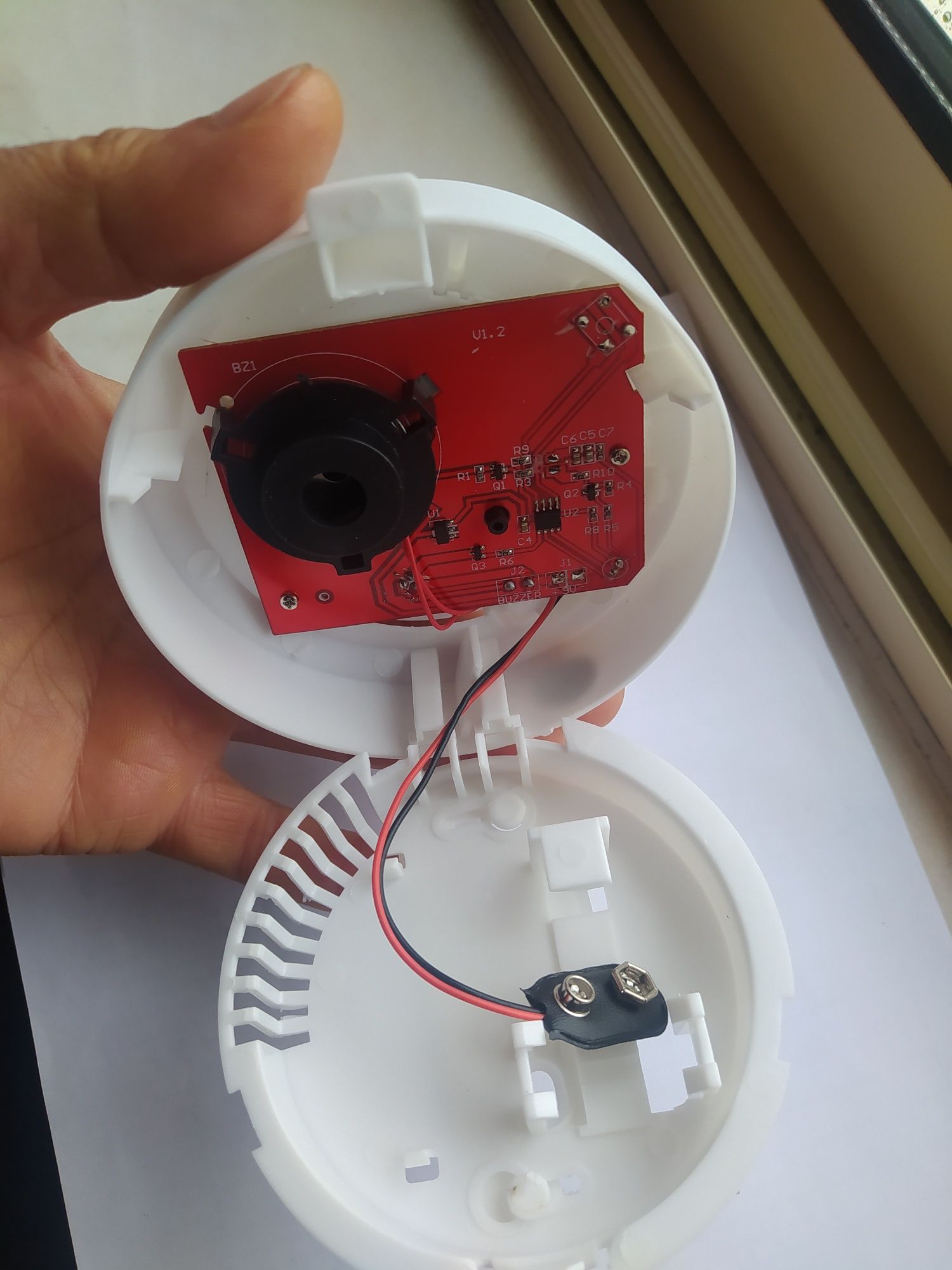 Alarme detector de fumos