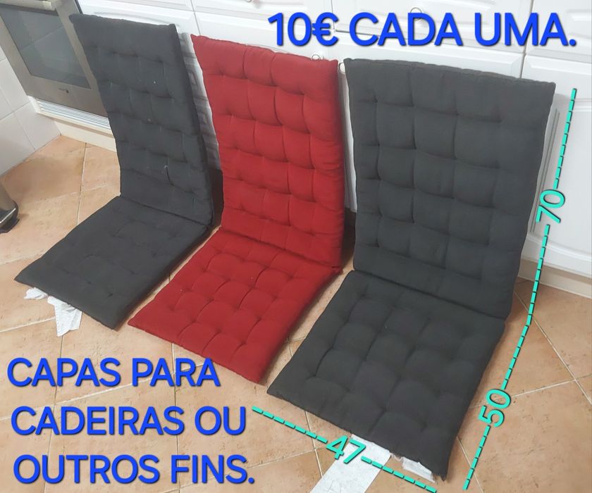 CAPAS PARA CADEIRAS OU OUTRO FIM. Casa,Quarto,Sala,Campismo,Cozinha.