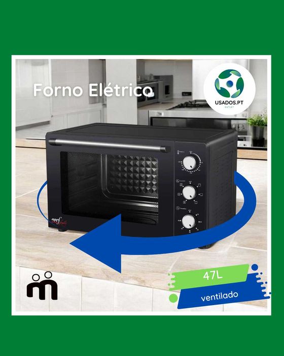 PROMO BLACK! Forno Elétrico Ventilado 47 Litros 1700W MelchioniFamily