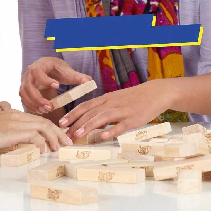 Gra JENGA Oryginalna Classic Gra Zręcznościowa Imprezowa Kklasyczna