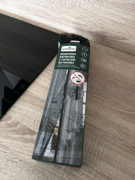 Gardenic Moskitiera drzwiowa 210x95cm czarna