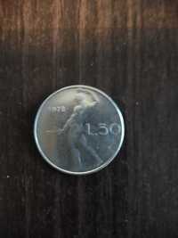 Moneta 50 lir, 1978r. Włochy