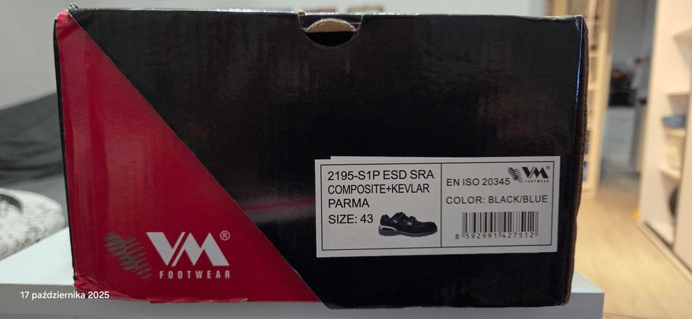 sprzedam buty ochronne VM  Footwear, nowe. roz 43.