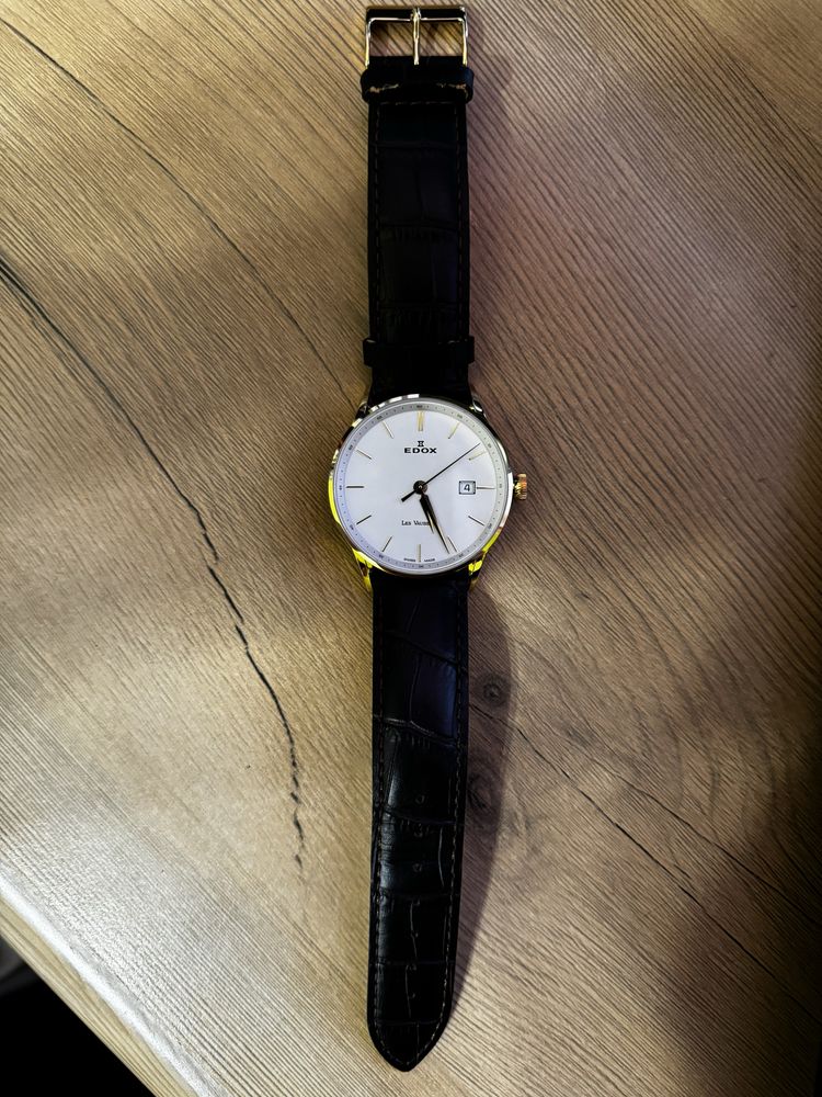 Продам кварцовий годинник з позолотою EDOX LES VAUBERTS 70172 37JA AID