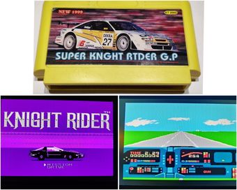 Gra Knight Rider Pegasus Nintendo Famicom kartridż dyskietka kasetka