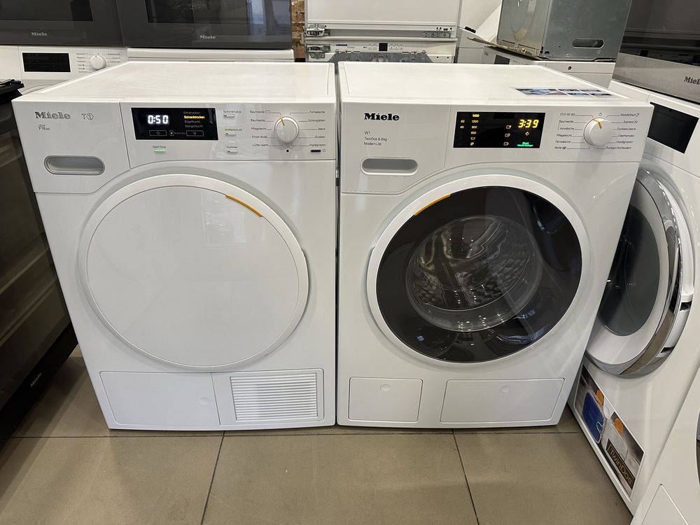 Комплекти пральна + сушильна машини Miele. 8-9кг.Моделі 2020-2023років