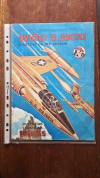 Caderneta Cromos-Aviões A Jato-1974-Pastilhas Pirata-Nova-Completa