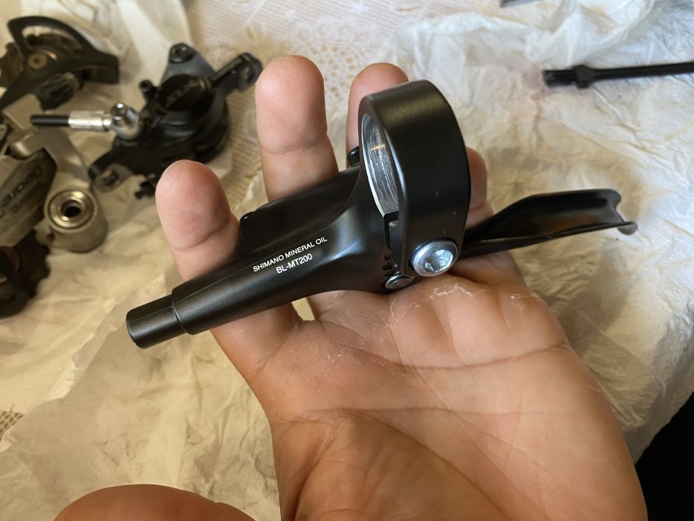 Manete esquerda freio shimano hidraulico mt200