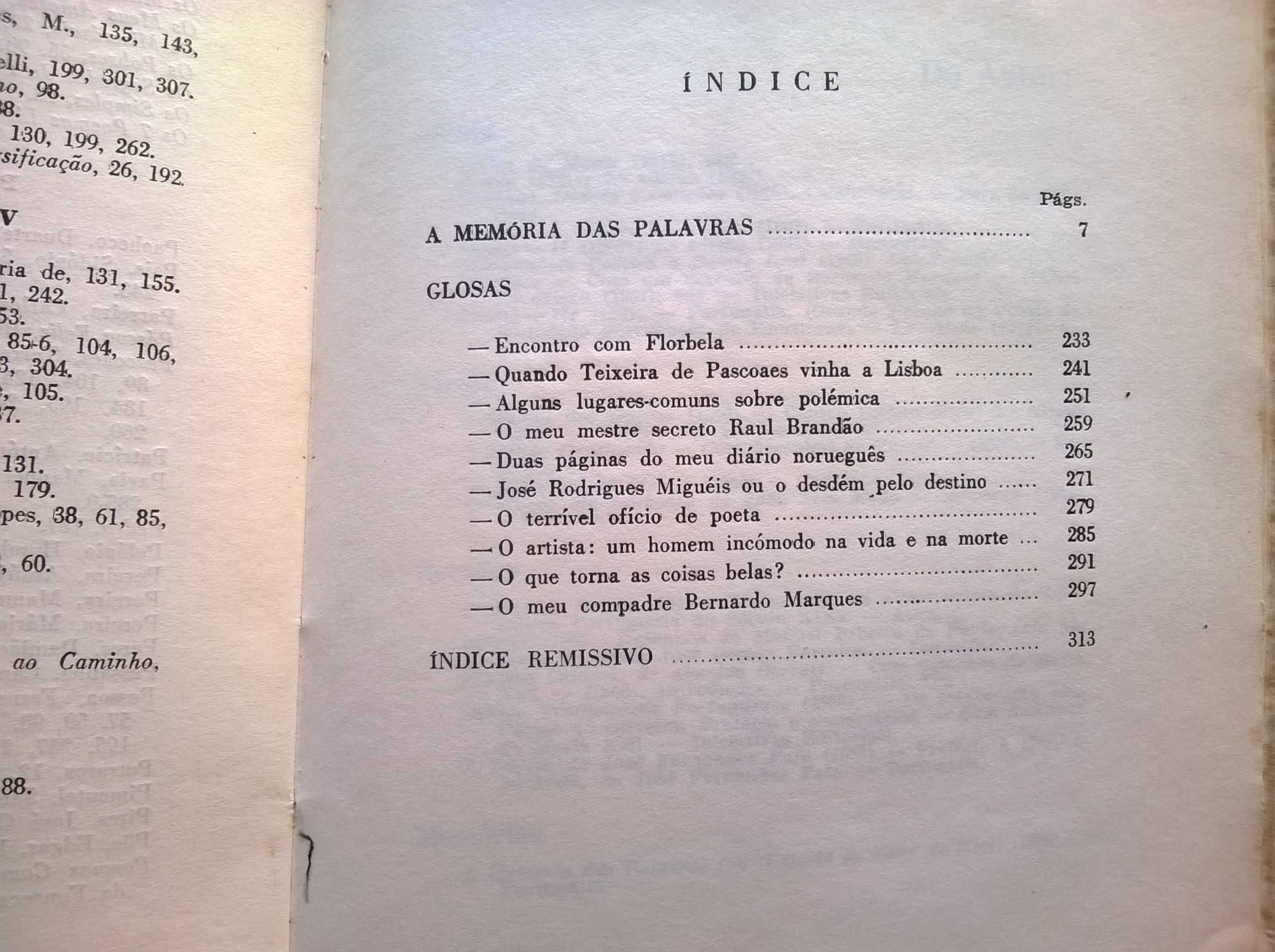 A Memória das Palavras (1.ª ed.) - josé Gomes Ferreira