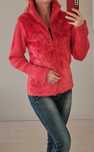 Sweter Rozpinany Bluza Futerko Roxy Amarantowa – S M L