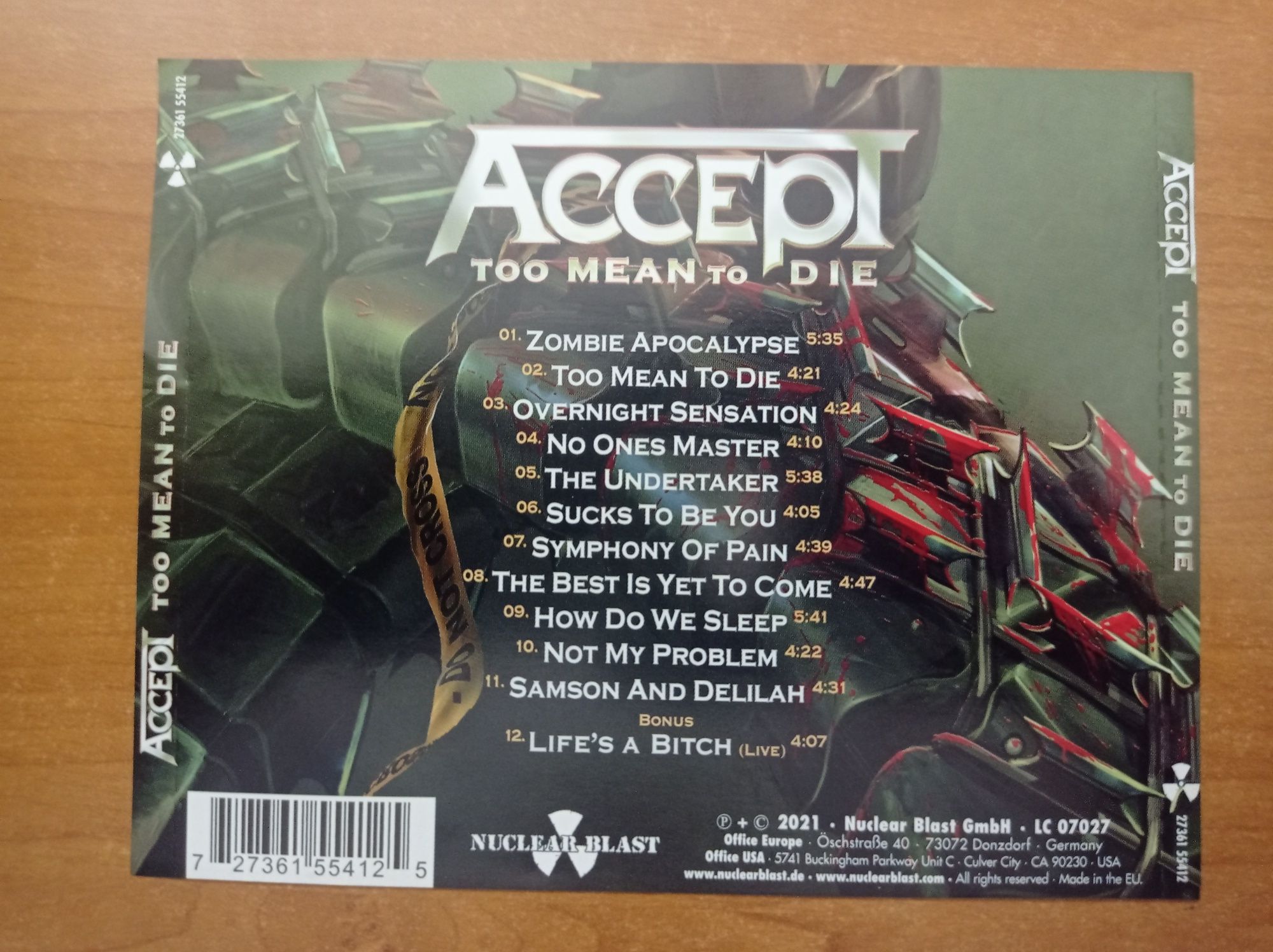 Accept - Top mean to die