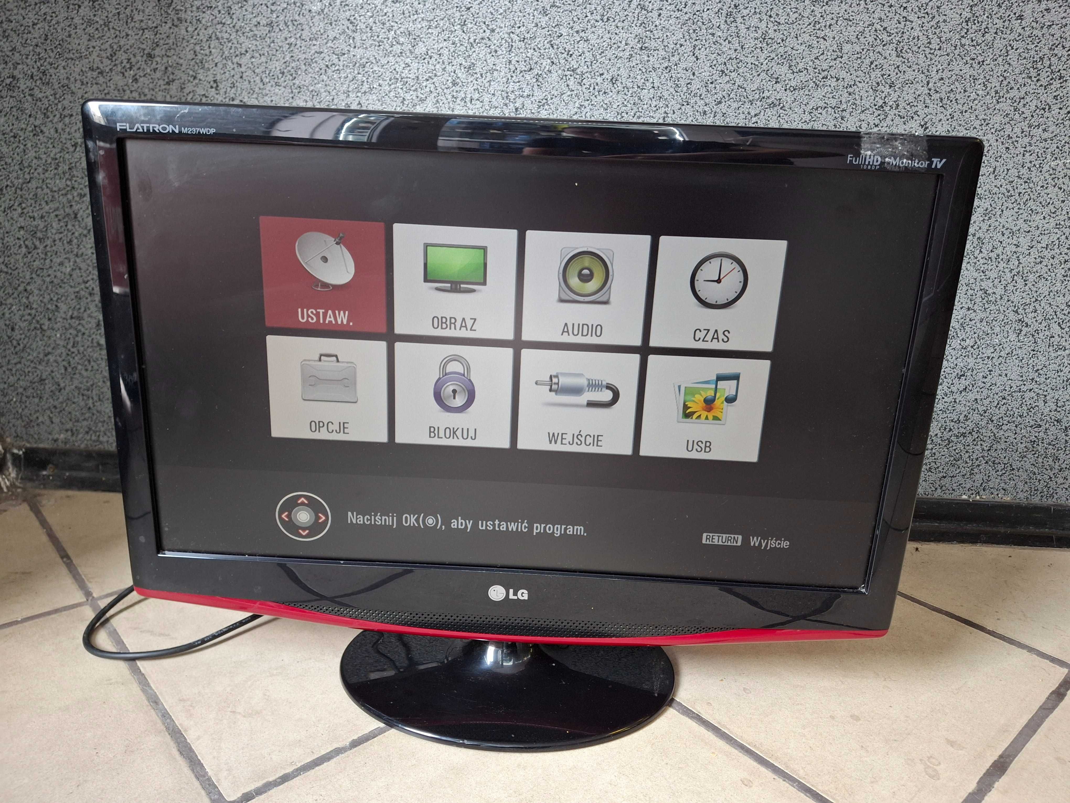 Monitor telewizor Lcd 23 cale LG Flatron Full Hd M237WDP
