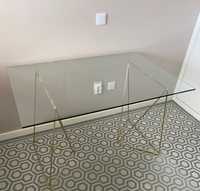 Mesa em vidro 122 x 80