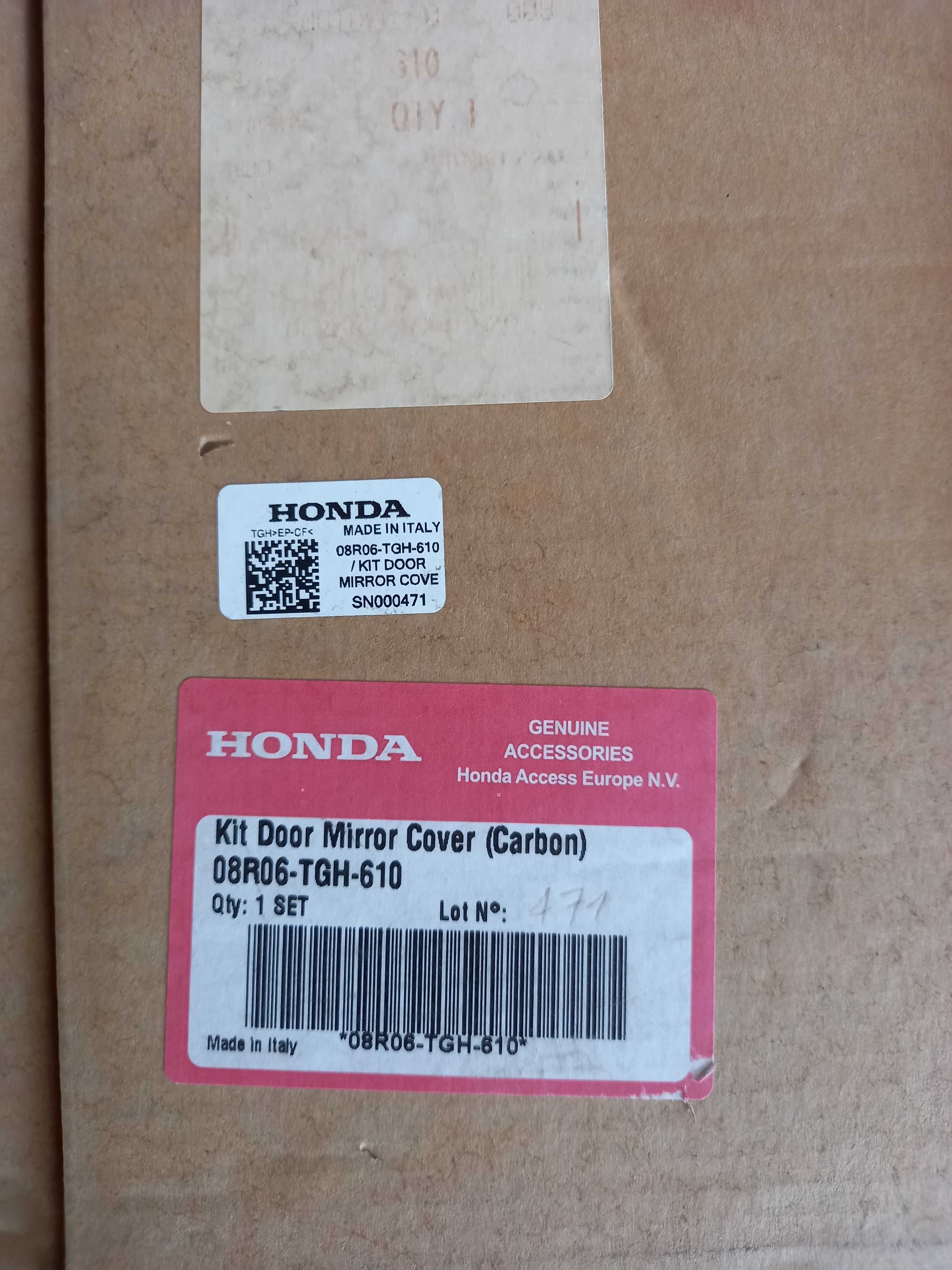 Kit Capas de Espelho Retrovisor em Fibra de Carbono Honda Civic Type R