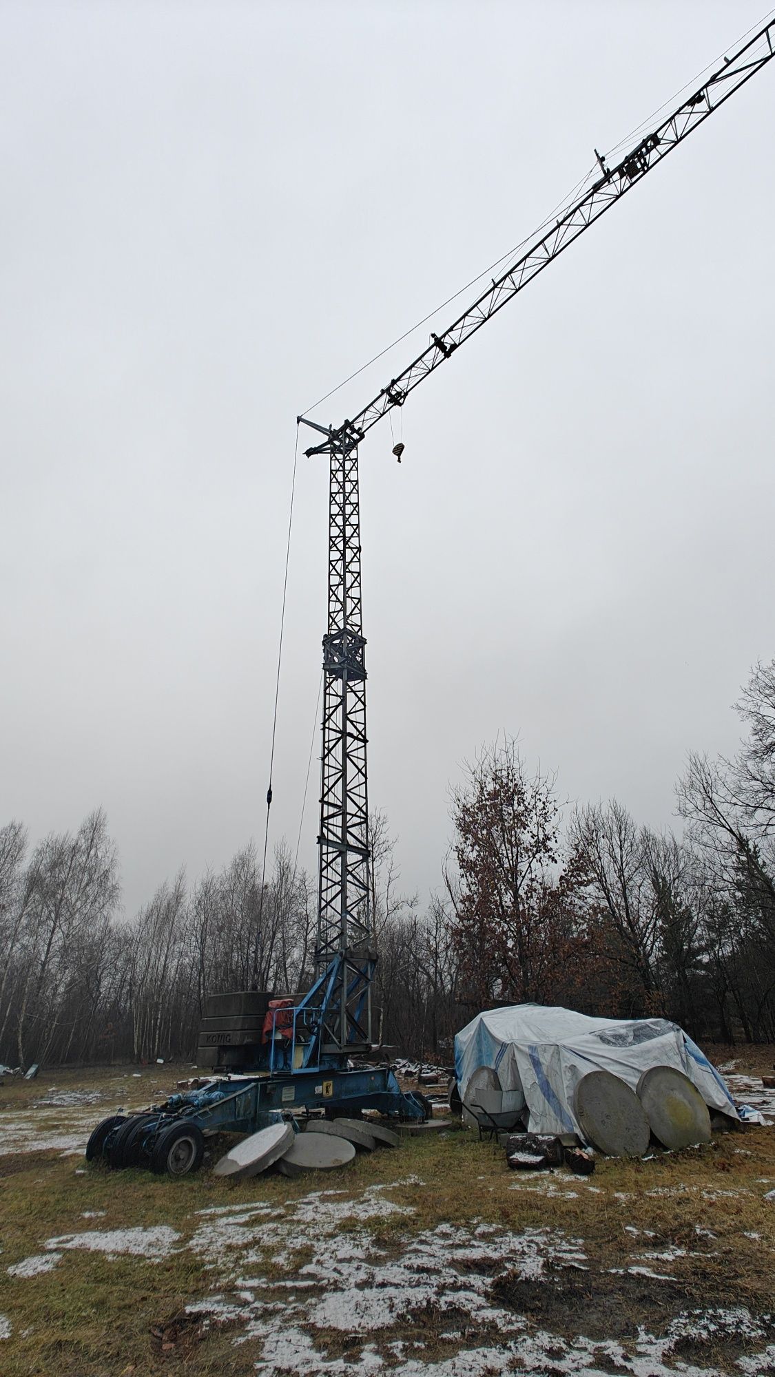 Саморозкладний баштовий кран König 1,5t
