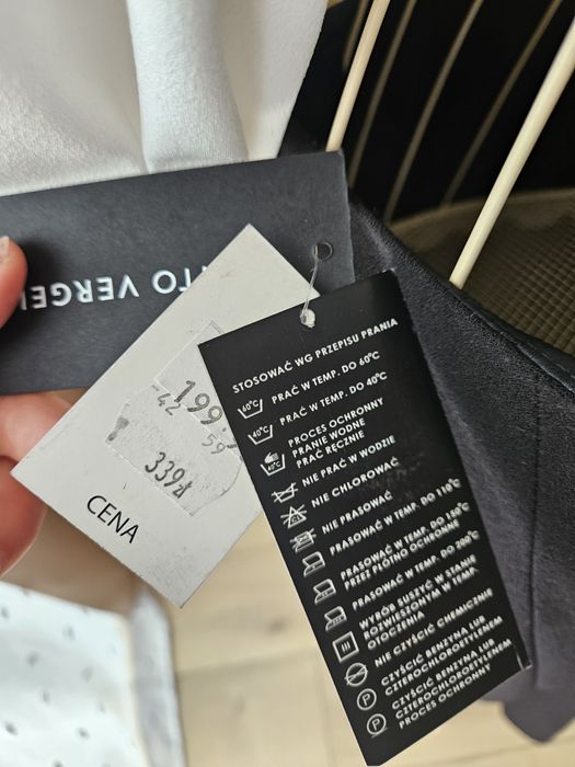 Jesienna Elegancka czarna spódnica damska midi  - fason syrenka, nowa