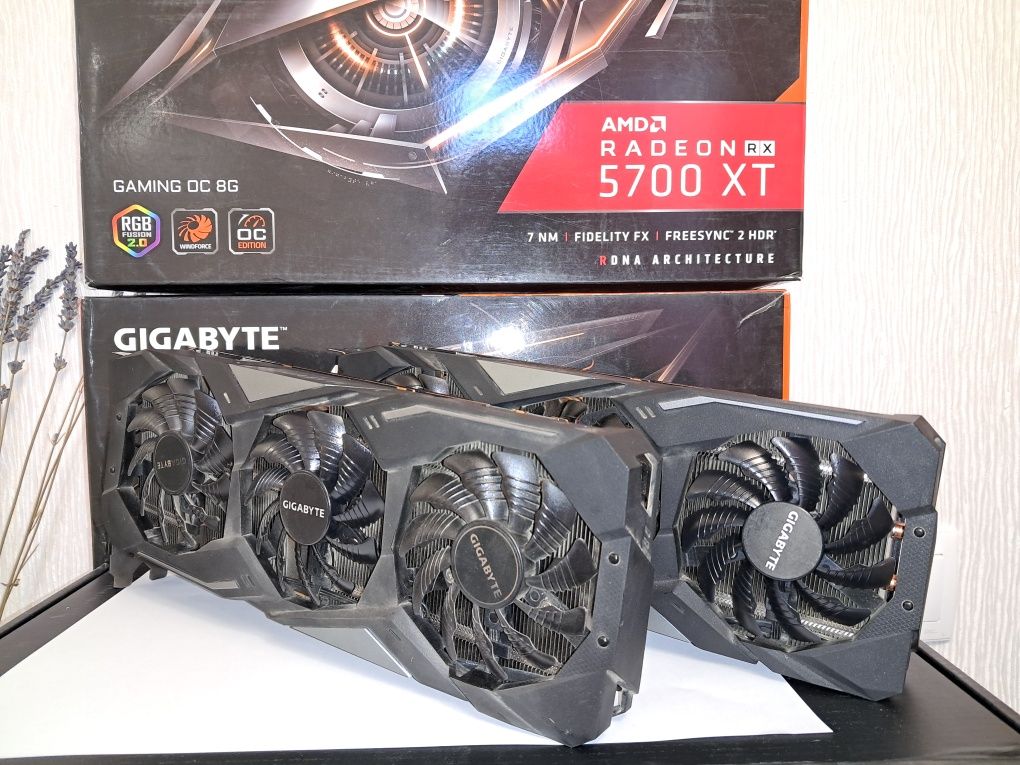 Видеокарта КАК НОВАЯ Gigabyte RX570 8GB гарантия пломба другие карты