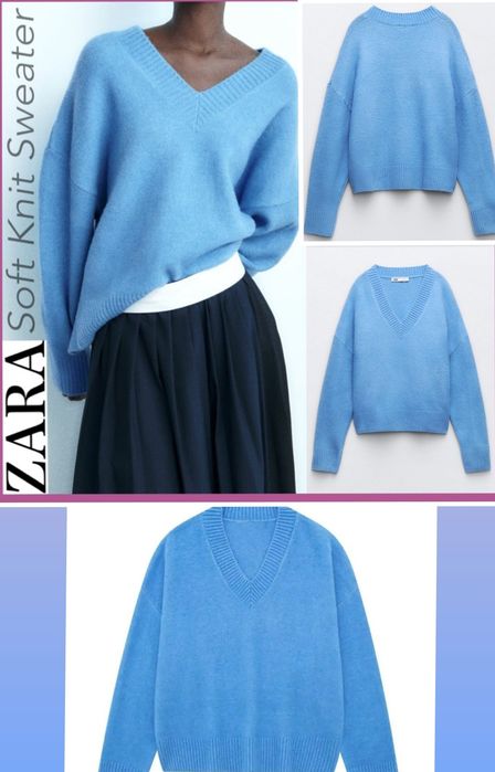 Светр жіночий Zara блакитного кольору