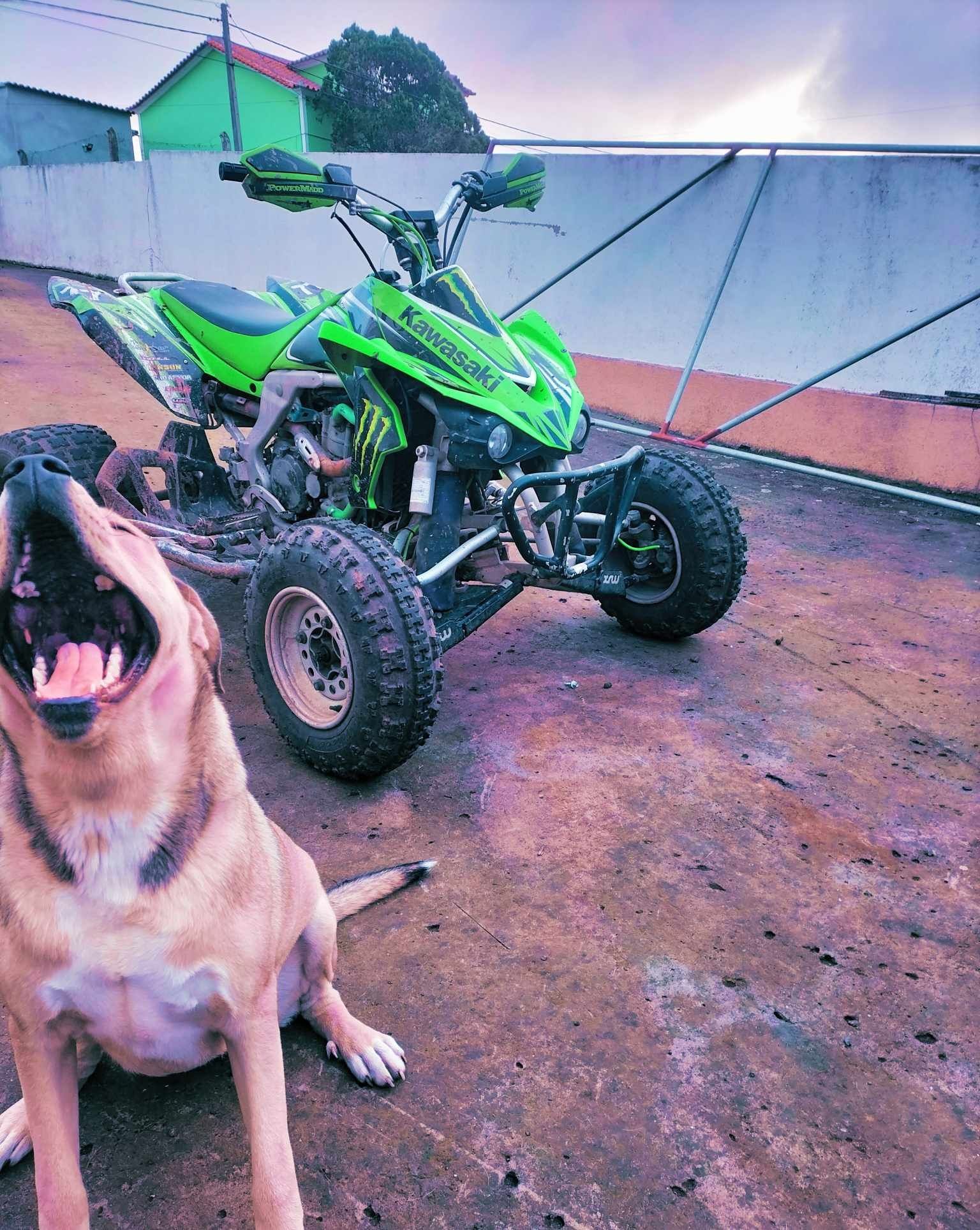 Kawassaki 450Kfx matriculada de 2007 com recuo
