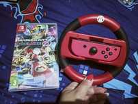 Gra Mario Kart Deluxe 8 plus oryginalna kierownica Nintendo Switch j.n