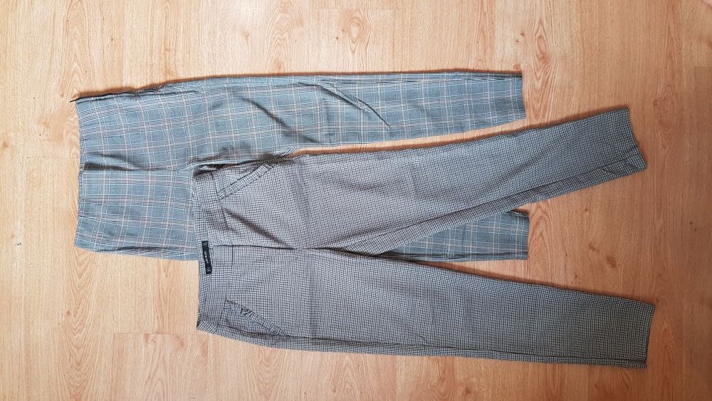 Стильные красивые штаны штани брюки брючки клетка в клетку Zara Зара