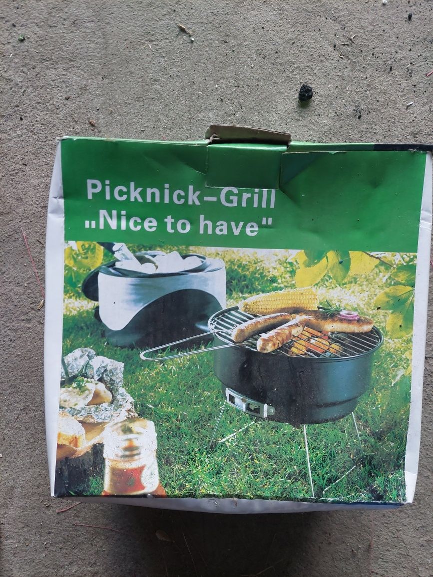 Grill turystyczny przenośny z torbą termiczną